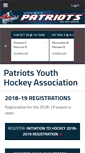 Mobile Screenshot of patriotshockey.org